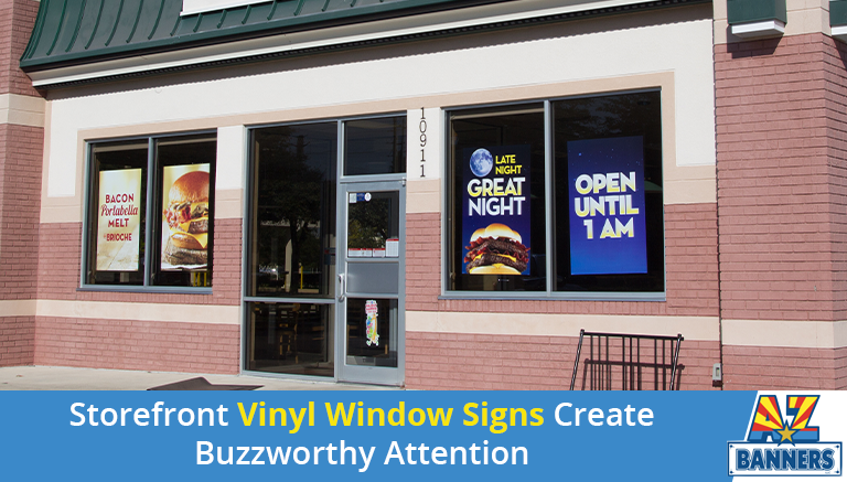 Storefront Vinyl Window Signs