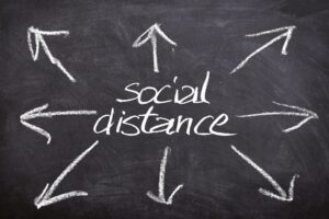 social distancing signs