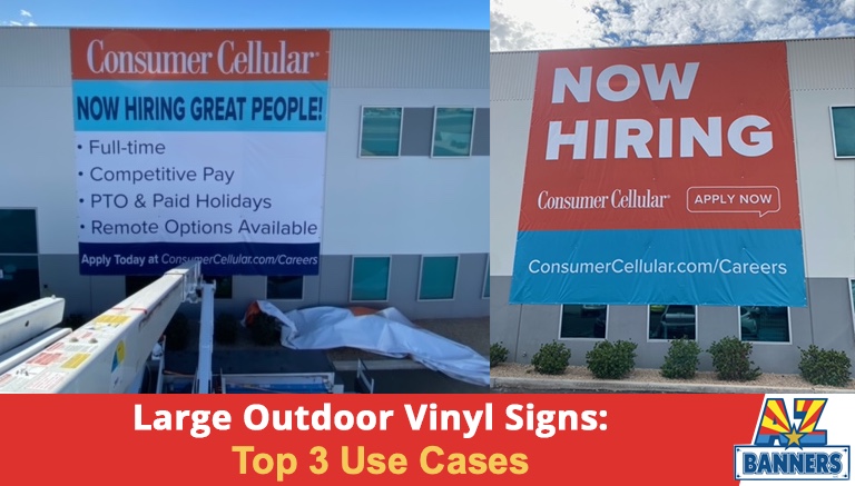 Large Outdoor Vinyl Signs Use Cases